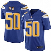 Nike Men & Women & Youth Chargers 50 Manti Te'o Electric Blue Color Rush Limited Jersey,baseball caps,new era cap wholesale,wholesale hats